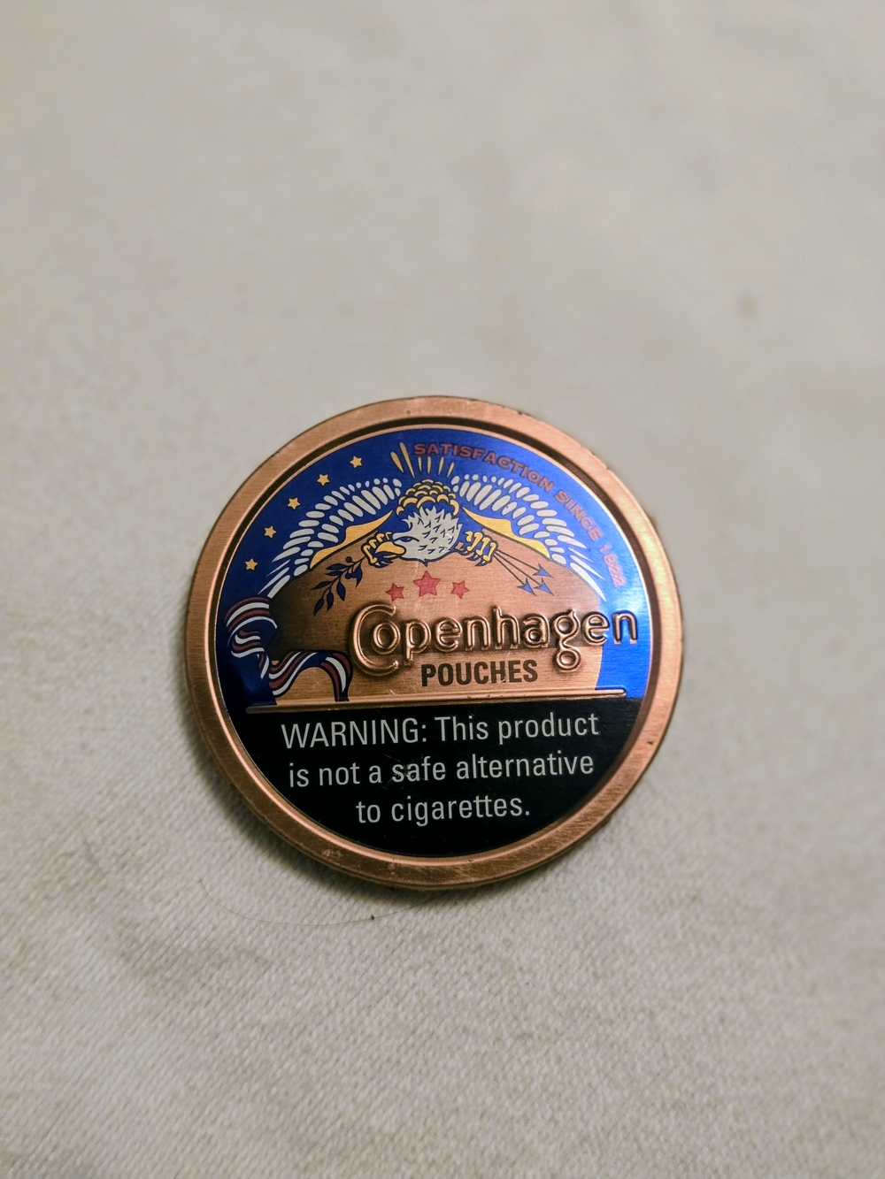 Copenhagen Pouches Tin - Copper & Blue